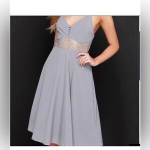 Lulus lace cut out midi dress XS excellent condition